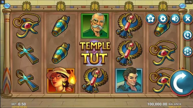 Temple Tut  Real Money Slot made by Microgaming - Main Screen Reels