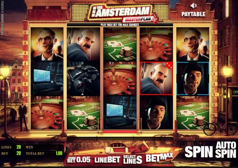 The Amsterdam Masterplan  Real Money Slot made by StakeLogic - Main Screen Reels