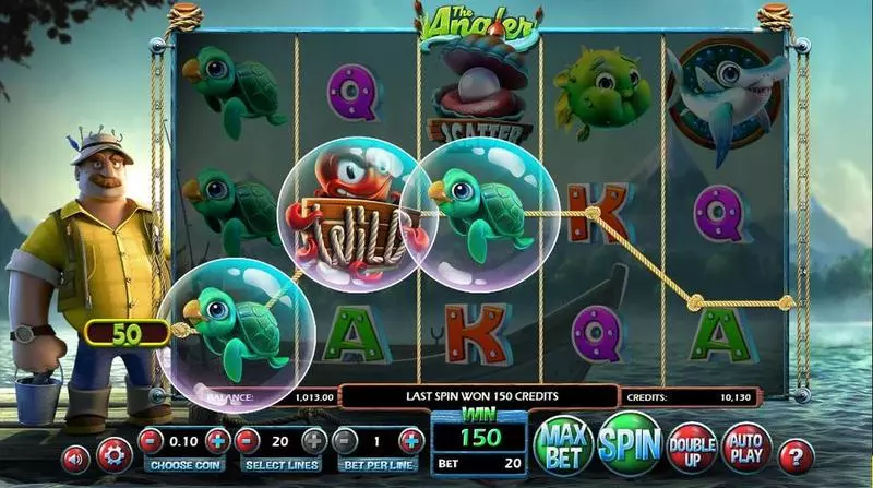 The Angler  Real Money Slot made by BetSoft - Main Screen Reels