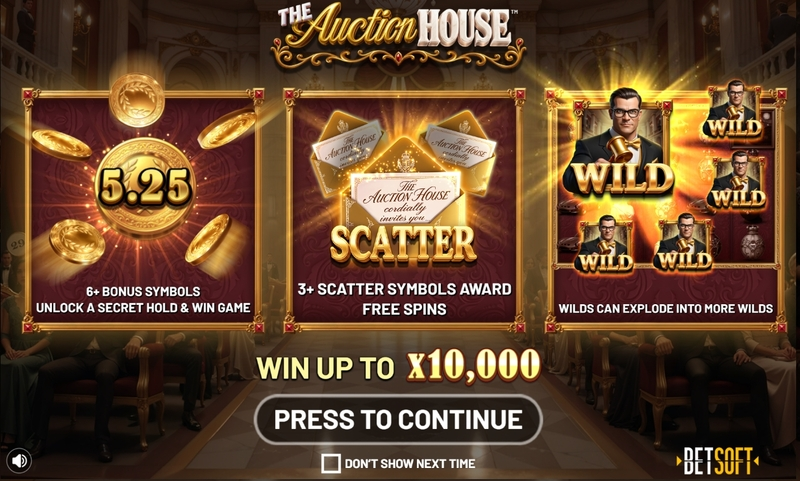 The Auction House  Real Money Slot made by BetSoft - Info and Rules