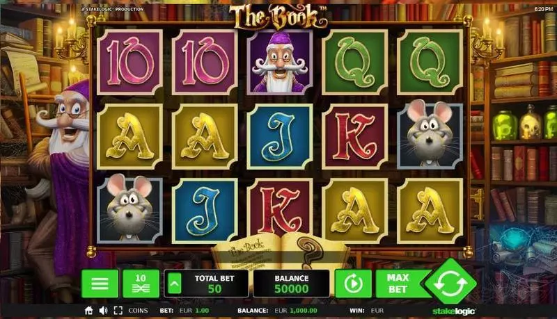 The Book  Real Money Slot made by StakeLogic - Main Screen Reels