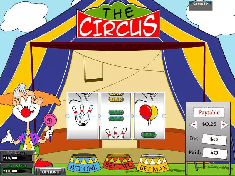 The Circus  Real Money Slot made by DGS - Main Screen Reels