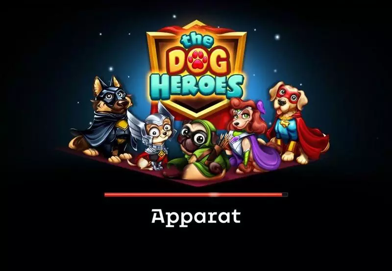 The Dog Heroes  Real Money Slot made by Apparat Gaming - Introduction Screen