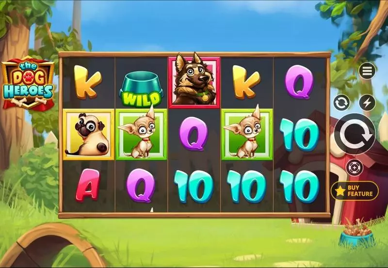 The Dog Heroes  Real Money Slot made by Apparat Gaming - Main Screen Reels