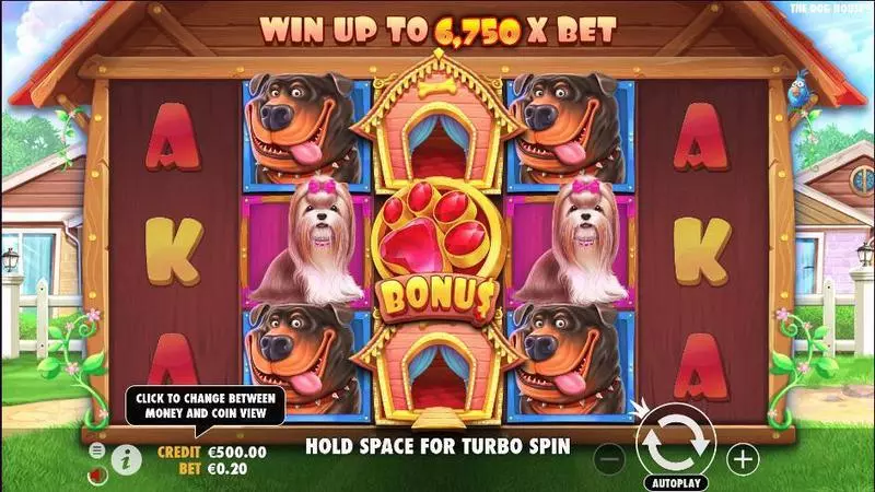 The Dog House  Real Money Slot made by Pragmatic Play - Main Screen Reels