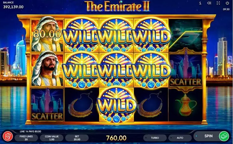 The Emirate II  Real Money Slot made by Endorphina - Stacked Wilds Info