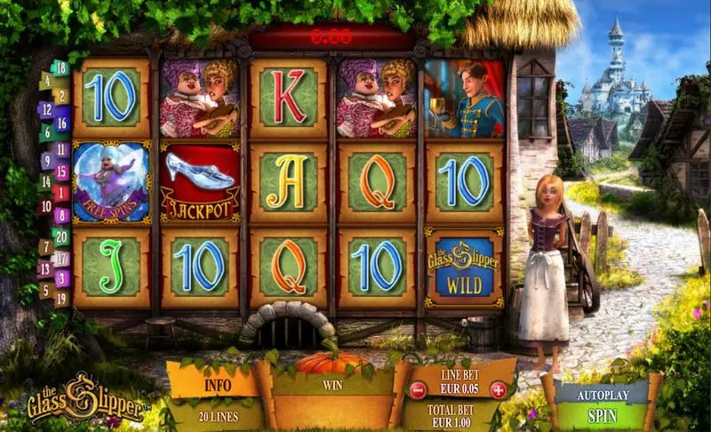 The Glass Slipper  Real Money Slot made by Ash Gaming - Main Screen Reels