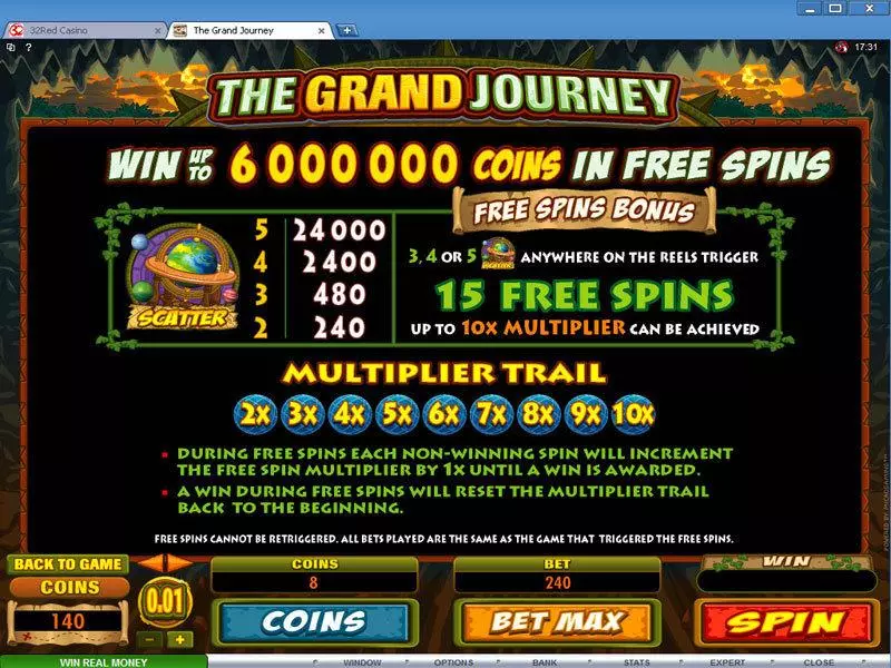 The Grand Journey  Real Money Slot made by Microgaming - Bonus 1