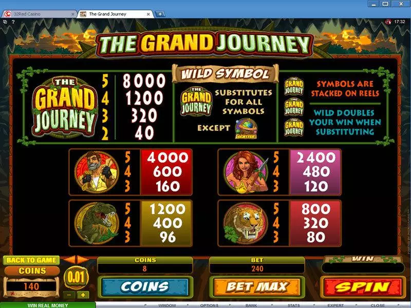 The Grand Journey  Real Money Slot made by Microgaming - Info and Rules