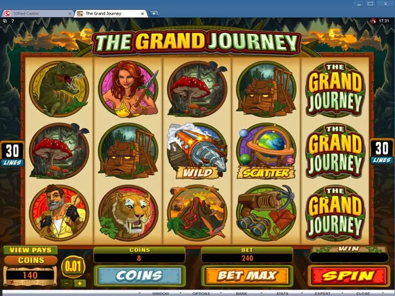 The Grand Journey  Real Money Slot made by Microgaming - Main Screen Reels