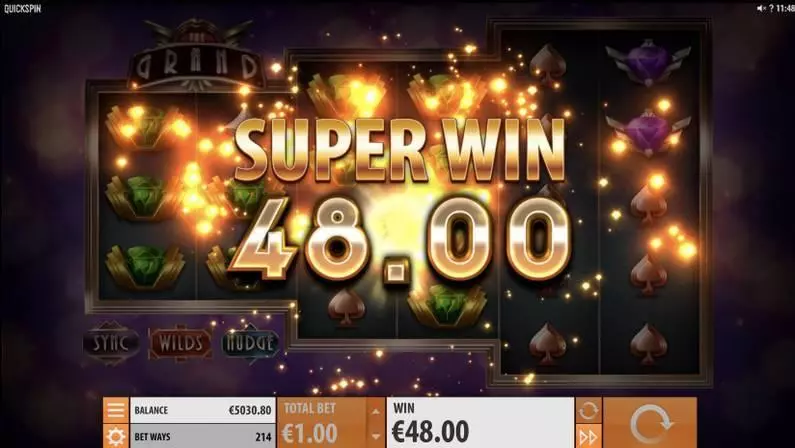The Grand  Real Money Slot made by Quickspin - Winning Screenshot