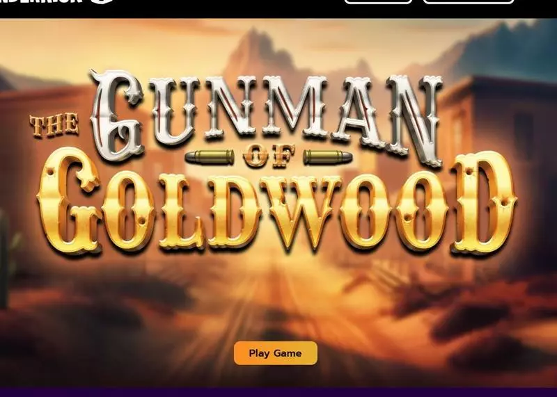 The Gunman of Goldwood  Real Money Slot made by Thunderkick - Introduction Screen