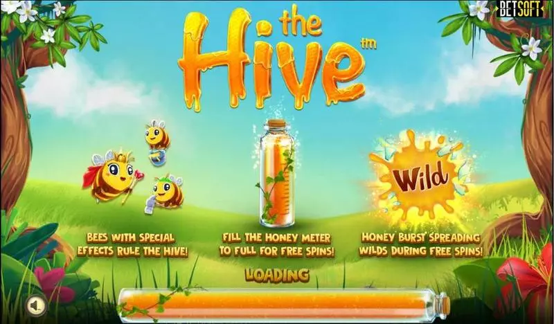 The Hive  Real Money Slot made by BetSoft - Main Screen Reels