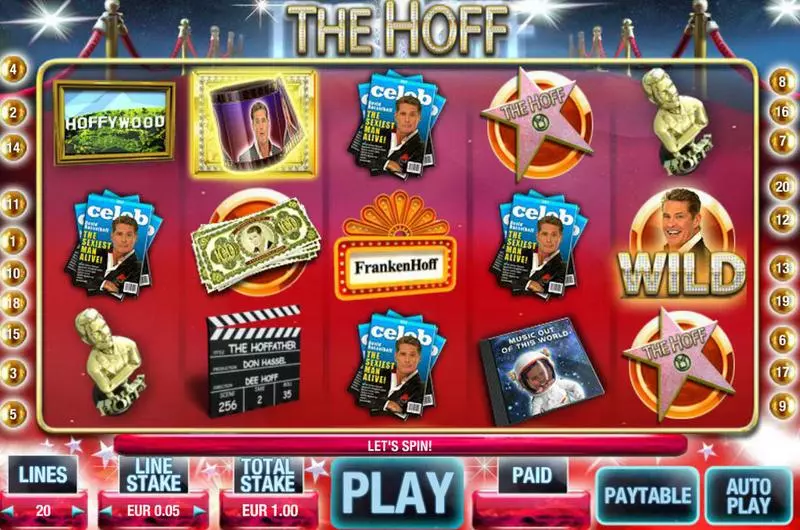 The Hoff  Real Money Slot made by MX Digital - Main Screen Reels