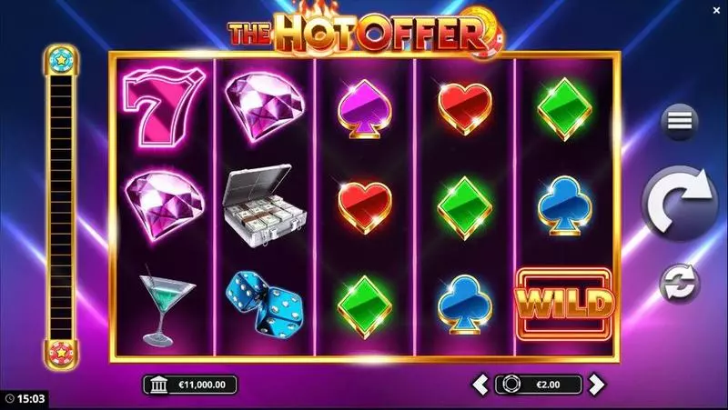 The Hot Offer  Real Money Slot made by Bang Bang Games - Main Screen Reels