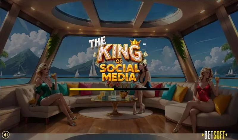 The King of Social Media  Real Money Slot made by BetSoft - Introduction Screen