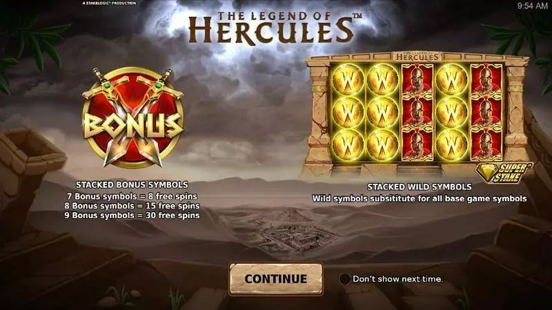 The Legend of Hercules  Real Money Slot made by StakeLogic - Info and Rules