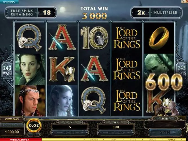 The Lord of the Rings  Real Money Slot made by Microgaming - Bonus 3