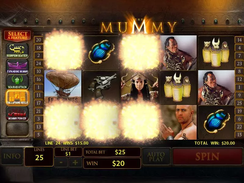The Mummy  Real Money Slot made by PlayTech - Bonus 6