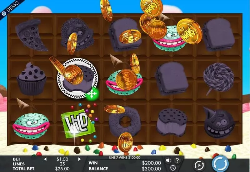 The Munchies  Real Money Slot made by Genesis - Main Screen Reels