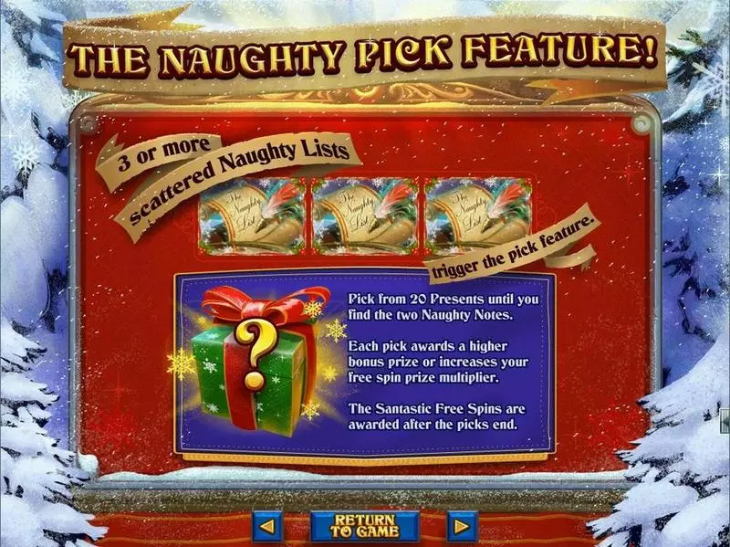 The Naughty List  Real Money Slot made by RTG - Info and Rules
