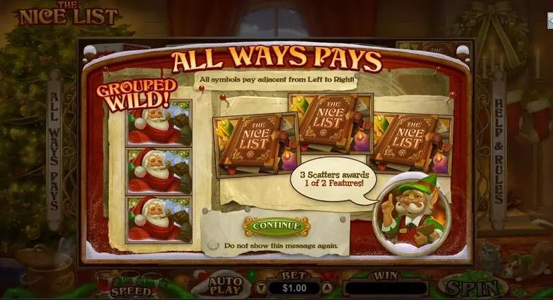 The Nice List  Real Money Slot made by RTG - Info and Rules