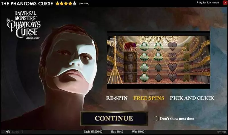 The Phantoms Curse  Real Money Slot made by NetEnt - Info and Rules