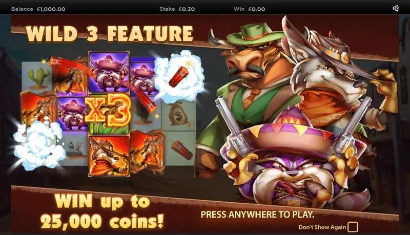 The Wild 3   Real Money Slot made by NextGen Gaming - Info and Rules