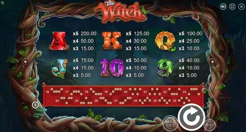 The Witch  Real Money Slot made by Booongo - Bonus 1