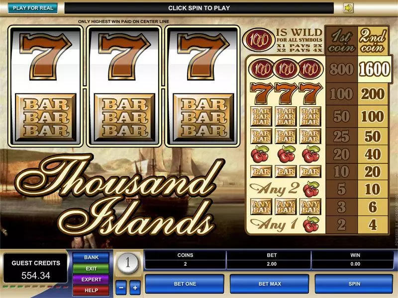 Thousand Island  Real Money Slot made by Microgaming - Main Screen Reels