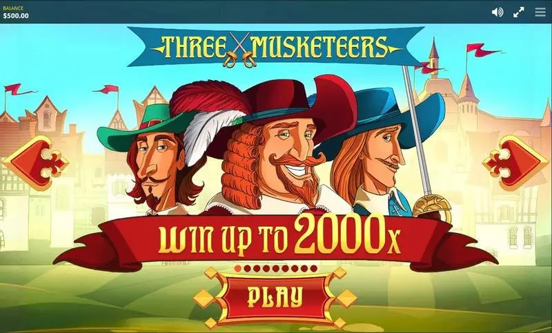 Three Musketeers  Real Money Slot made by Red Tiger Gaming - Info and Rules