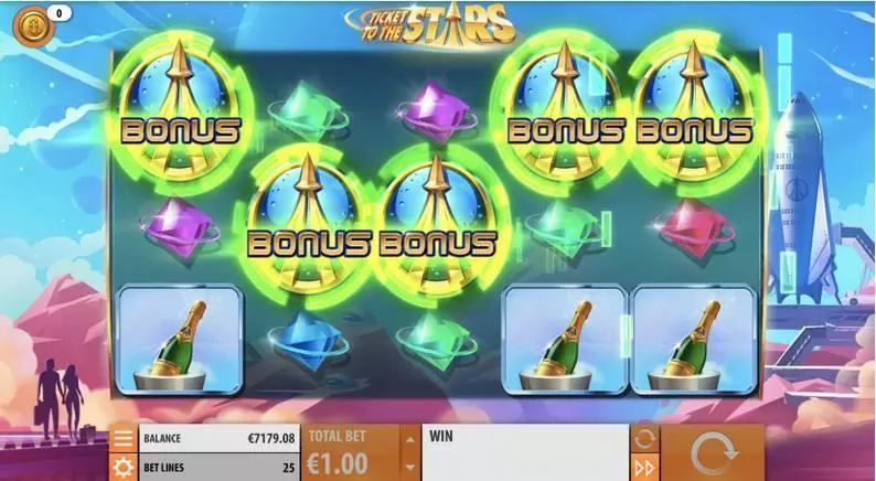 Ticket to the Stars  Real Money Slot made by Quickspin - Bonus 1