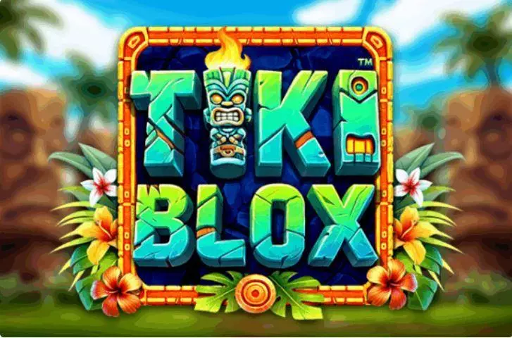 Tiki Blox  Real Money Slot made by Dragon Gaming - Introduction Screen