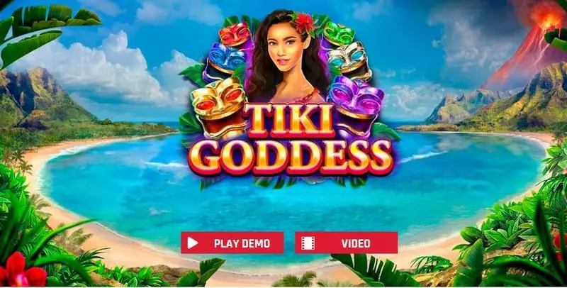 Tiki Goddess  Real Money Slot made by Red Rake Gaming - Introduction Screen