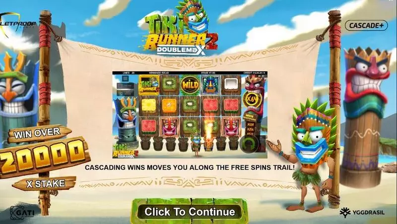 Tiki Runner 2 DoubleMax  Real Money Slot made by Bulletproof Games - Info and Rules
