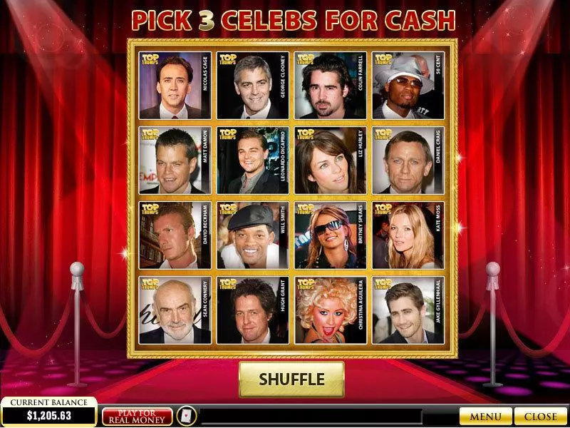 Top Trumps Celebs  Real Money Slot made by PlayTech - Bonus 1