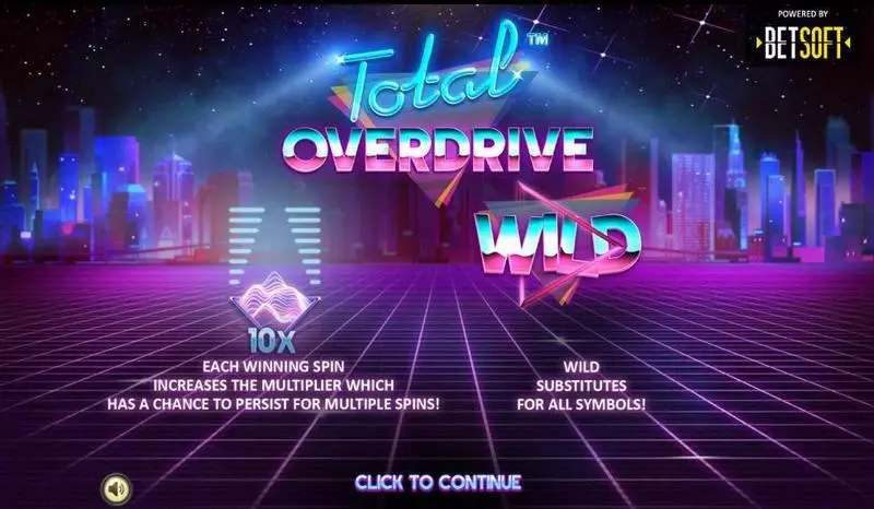 Total Overdrive  Real Money Slot made by BetSoft - Info and Rules