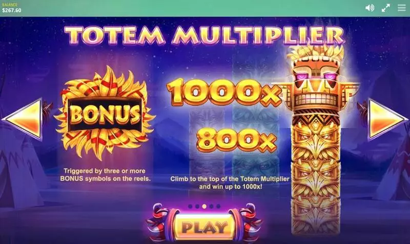 Totem Lightning  Real Money Slot made by Red Tiger Gaming - Info and Rules