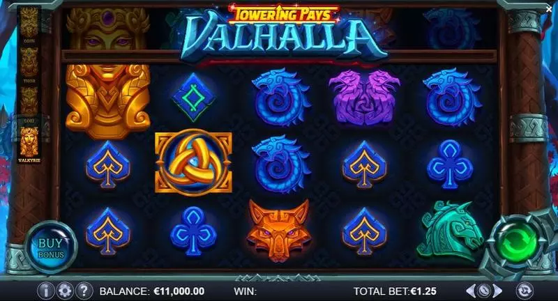 Towering Pays Valhalla  Real Money Slot made by ReelPlay - Main Screen Reels