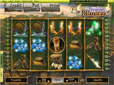 Treasure Hunter  Real Money Slot made by Player Preferred - Main Screen Reels
