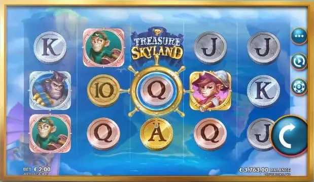 Treasure Skyland  Real Money Slot made by Microgaming - Main Screen Reels