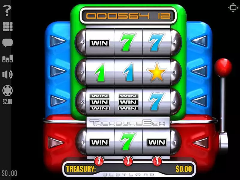 TreasureBox  Real Money Slot made by Slotland Software - Main Screen Reels