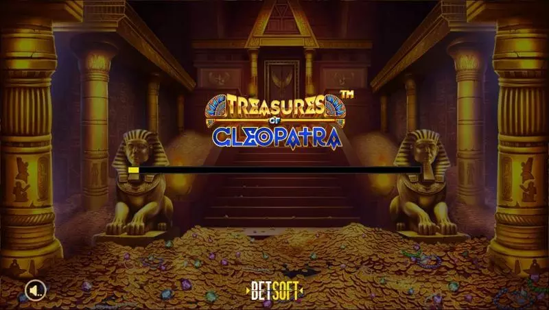 Treasures of Cleopatra  Real Money Slot made by BetSoft - Introduction Screen