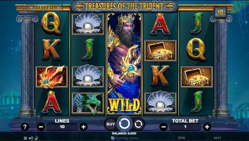 Treasures Of The Trident  Real Money Slot made by Spinomenal - Main Screen Reels