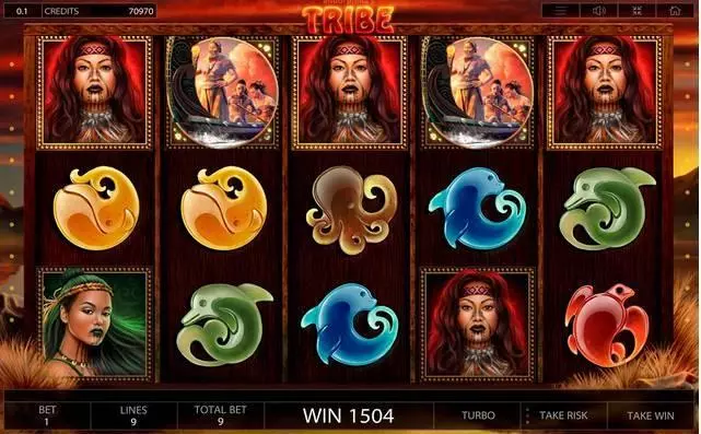 Tribe  Real Money Slot made by Endorphina - Main Screen Reels