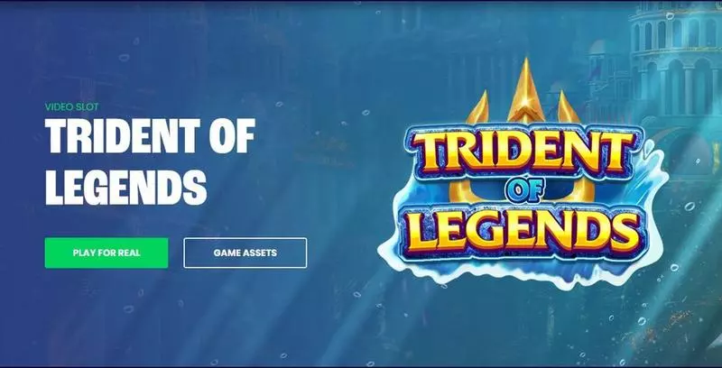 Trident of Legends  Real Money Slot made by StakeLogic - Introduction Screen