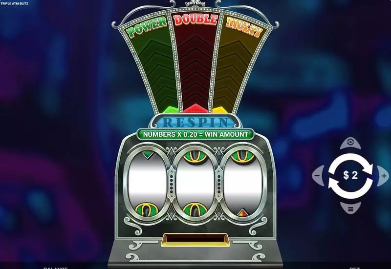Triple ATM Blitz  Real Money Slot made by Wizard Games - Main Screen Reels