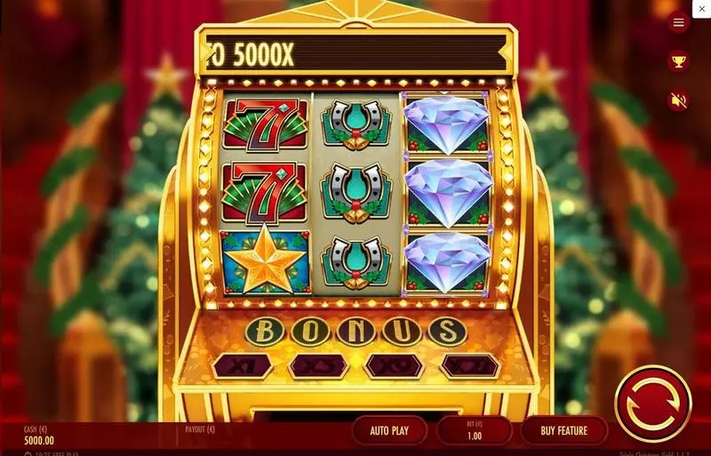 Triple Christmas Gold  Real Money Slot made by Thunderkick - Main Screen Reels