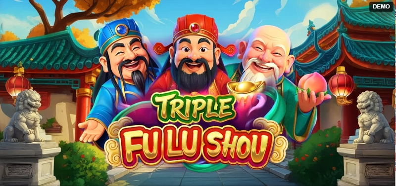 Triple Fu Lu Shou  Real Money Slot made by Red Rake Gaming - Introduction Screen
