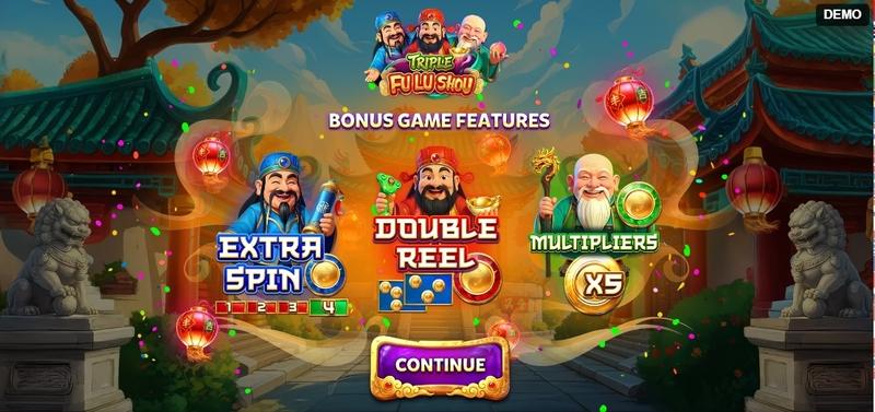 Triple Fu Lu Shou  Real Money Slot made by Red Rake Gaming - Info and Rules